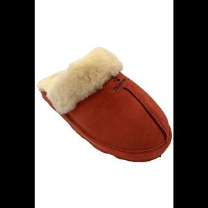 BEARPAW Women's Loki II Suede Slipper w Rain & Stain Repellent Red - Medium